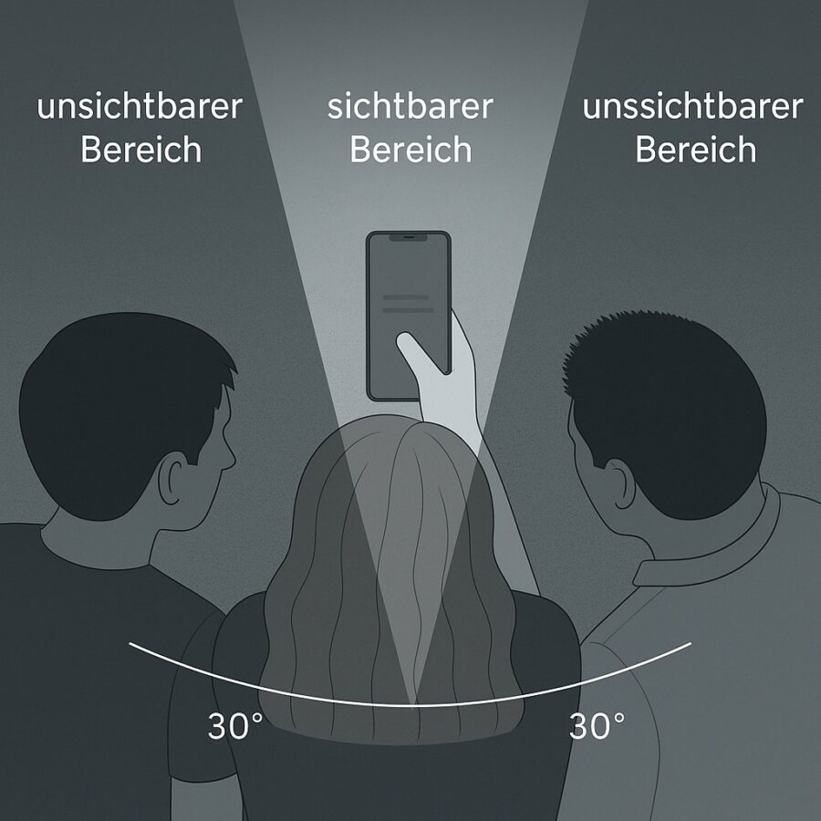 2x AntiSpion Datenschutz, Sichtschutz Panzerschutzfolie – Bild 4